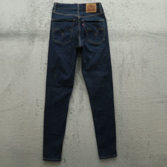 Levi's 711 Jeans Women's Size 27 Blue Mile High Super Skinny Denim 28" Inseam - Picture 13 of 16